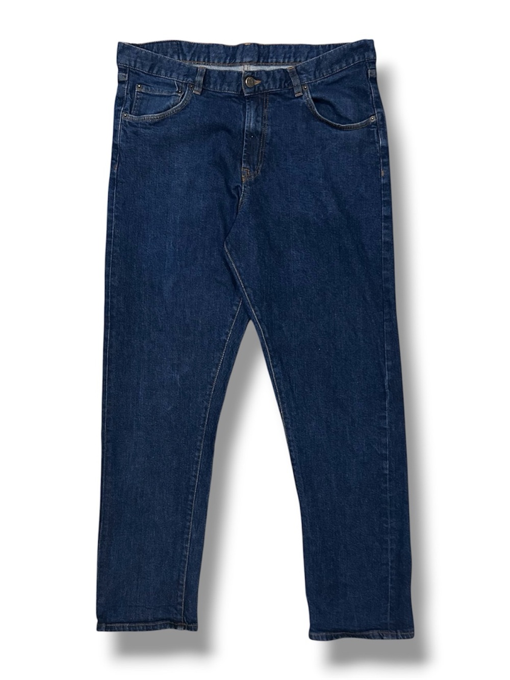Corridor New York Dark Wash Men’s Relaxed Fit Blue Jeans | Size 36